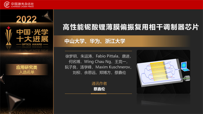 重磅！“2022中国光学十大进展”发布(图18)