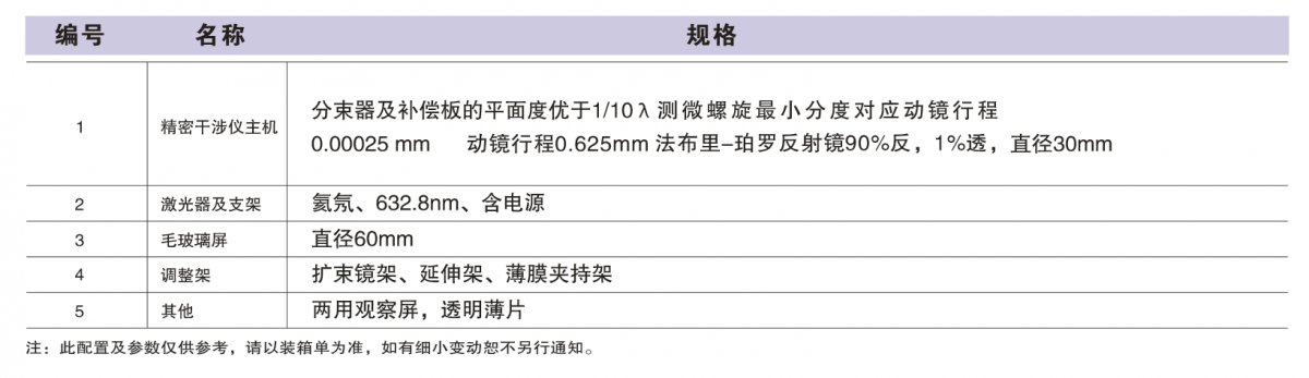 精密激光干涉仪