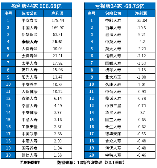中国十大保险公司排名哪些很强？